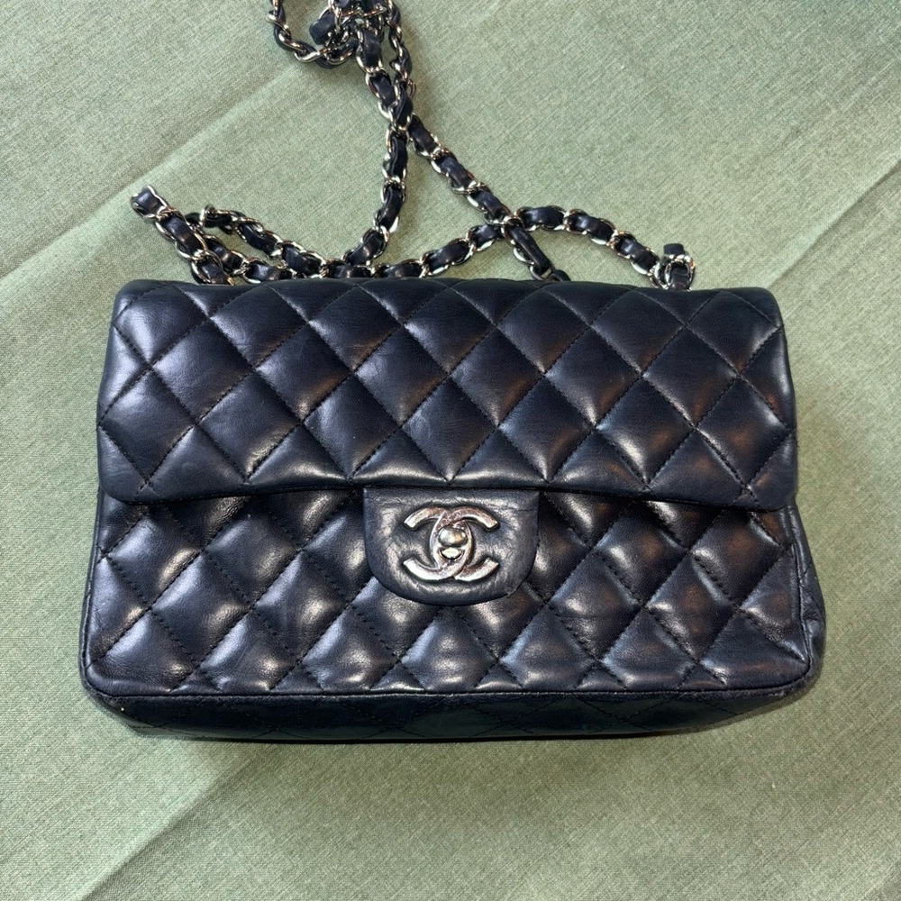 CHANEL Black Quilted Crossbody Bag